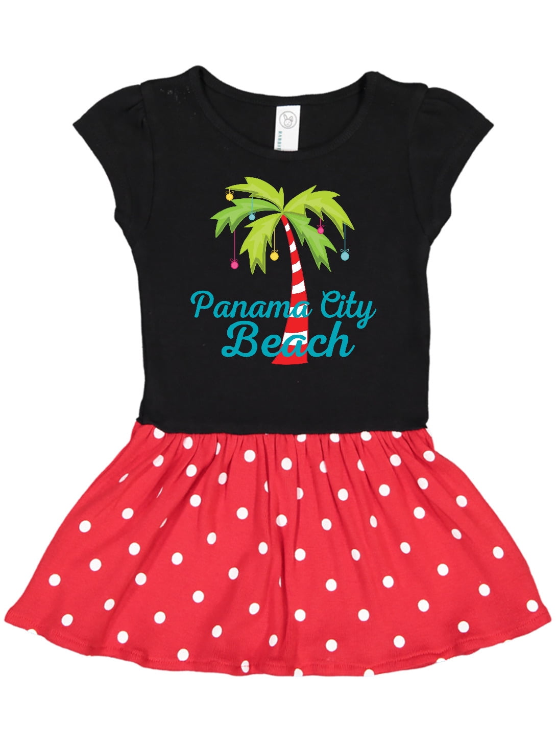 red dress city beach