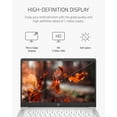 thumbnail image 4 of HP Chromebook 14 Laptop, Intel Celeron N4020, 4 GB RAM, 32 GB eMMC, 14” HD Micro-Edge Display, Chrome OS, Thin & Portable, 4K Graphics, Snow White Keyboard (14a-na0023nr, 2021, Ceramic White), 4 of 8