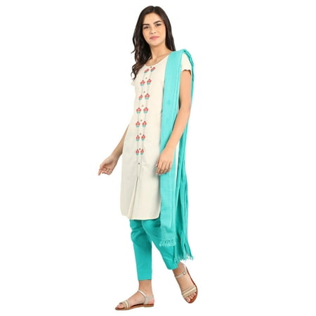 

Natural Cotton Straight Kurta-Large