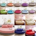 thumbnail image 3 of GROWTH TANK Drap-Housse Rond en Coton Uni Couvre-Lit Pamplemousse Rose, 3 of 9