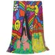 thumbnail image 2 of Manta hippie de Bob Esponja, manta decorativa de franela para cama y sofá, 50 x 40 pulgadas, 2 of 4