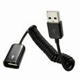 thumbnail image 5 of USB 2.0 Male to Female Spiral Coiled Adapter Cable 1M/3.2Ft Spring Telescopic Extension Wire Cord for Charging, 5 of 10