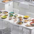 thumbnail image 3 of vancasso, Series Arco, 18-Piece Porcelain Dinnerware Set, Colourful Dinner Set, Service for 6, 3 of 6