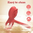 thumbnail image 4 of Vibrating Penis Ring with Wireless Remote Control 9 Vibrations Red, 4 of 4