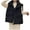 Black#1, variant on Warm Vest Women,Women Quilted Puffer Vest Outwear Thicken Warm Winter Coat,Fashion Women Pocket Coat Long Jacket Winter Sleeveless Down Cotton Waistcoat