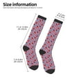 thumbnail image 5 of Fotbe Strawberries print Women's Men's Novelty Crew Socks Cotton Socks Knee High Socks for Walking,Running,Nurses,Pregnancy, 5 of 9