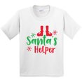 thumbnail image 3 of Inktastic Santa's Helper, Elf Shoes, Snowflakes, Christmas Youth T-Shirt, 3 of 5