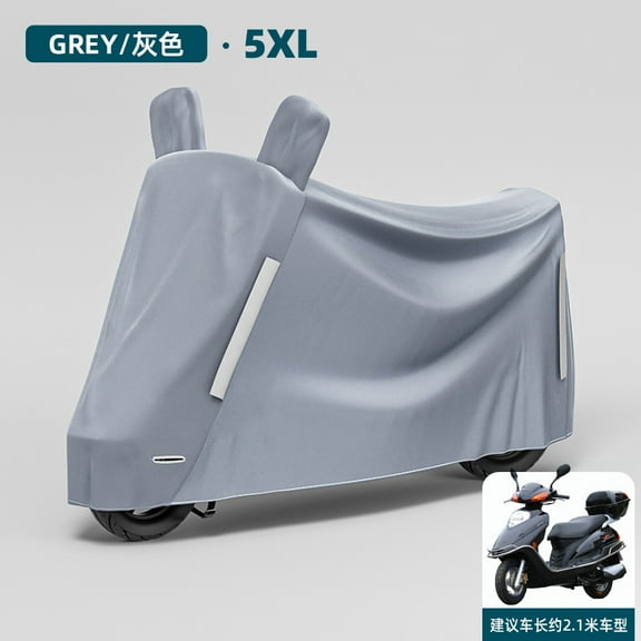 ITSELFER Scooter Cover Outdoor Rain Snow Cover Weather Shelter Heavy Duty Motorcycle Cover for Scooter Moped and Electric Scooter (Size 5XL)