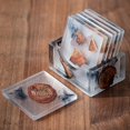 thumbnail image 1 of Ensemble de 6 Pcs en Bois, Époxy, Cèdre avec Support (Carré), 1 of 8