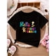 thumbnail image 1 of 1pc Summer Kids' T-Shirt - "Hello First Grade" Graphic, Breathable Cotton Knit, Comfortable Round Neck Short Sleeve for Boys & Girls, Perfect Back-to-School Gift | Cartoon Graphic Tee, 1 of 6