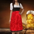thumbnail image 5 of German Oktoberfest Women's Laced Half Apron Bavarian Traditional Cosplay For Party Dress Up, 5 of 8
