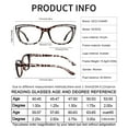 thumbnail image 5 of OCCI CHIARI Shiny Women's Reading Glasses 3.00 Readers 1.0 1.25 1.5 1.75 2.0 2.25 2.5 2.75 3.0 3.5 4.0(Tortoise/Sliver) Acrylic Lens, 5 of 6