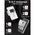 thumbnail image 2 of Tomacorriente de pared USB C YYSKA con GaN PD20W USB-C y USB-A, 2 of 8