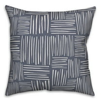Creative Products Sketch Lines Blue 16 x 16 Indoor / Outdoor Pillow