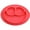 Red, variant on EASTIN 100% Silicone Suction Plate with Built-in Placemat for Toddlers + Preschoolers - Divided Plate - Dishwasher Safe