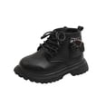thumbnail image 2 of Botas individuales de estilo moderno para niñas de otoño e invierno, botas Martin para niños, botas cortas de moda con cremallera lateral para niños, botas de moda, 2 of 5