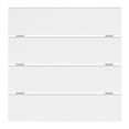 thumbnail image 4 of WestinTrends Malibu 3-Pieces Adirondack Chairs Set with Side Table, All Weather Outdoor Seating Plastic Patio Lawn Chair Folding for Outside Porch Deck Backyard, White, 4 of 15