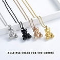 thumbnail image 3 of Teddy Bear Cremation Urn Nekclaces Ashes Jewelry for Men Women Heart Memorial Urn Keepsake Locket Pendant Ash Holder, 3 of 7