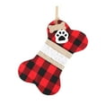 thumbnail image 2 of Ganfancp Decoraciones Navideñas Calcetines Navideños Bolsas de Regalo Decoración para Mascotas Calcetines Ofertas Flash 1X Organizador Estilo Calcetín de Navidad, 2 of 2
