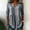 Black, variant on Women's Striped Peplum V-Neck Blouse, Three-Quarter Sleeves, Casual Everyday & Summer Wear Blue S
