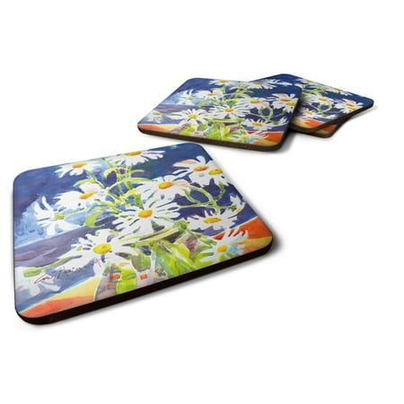 

Carolines Treasures 6003FC Flowers - Daisy Foam Coaster Set of 4 3 1/2 x 3 1/2 multicolor