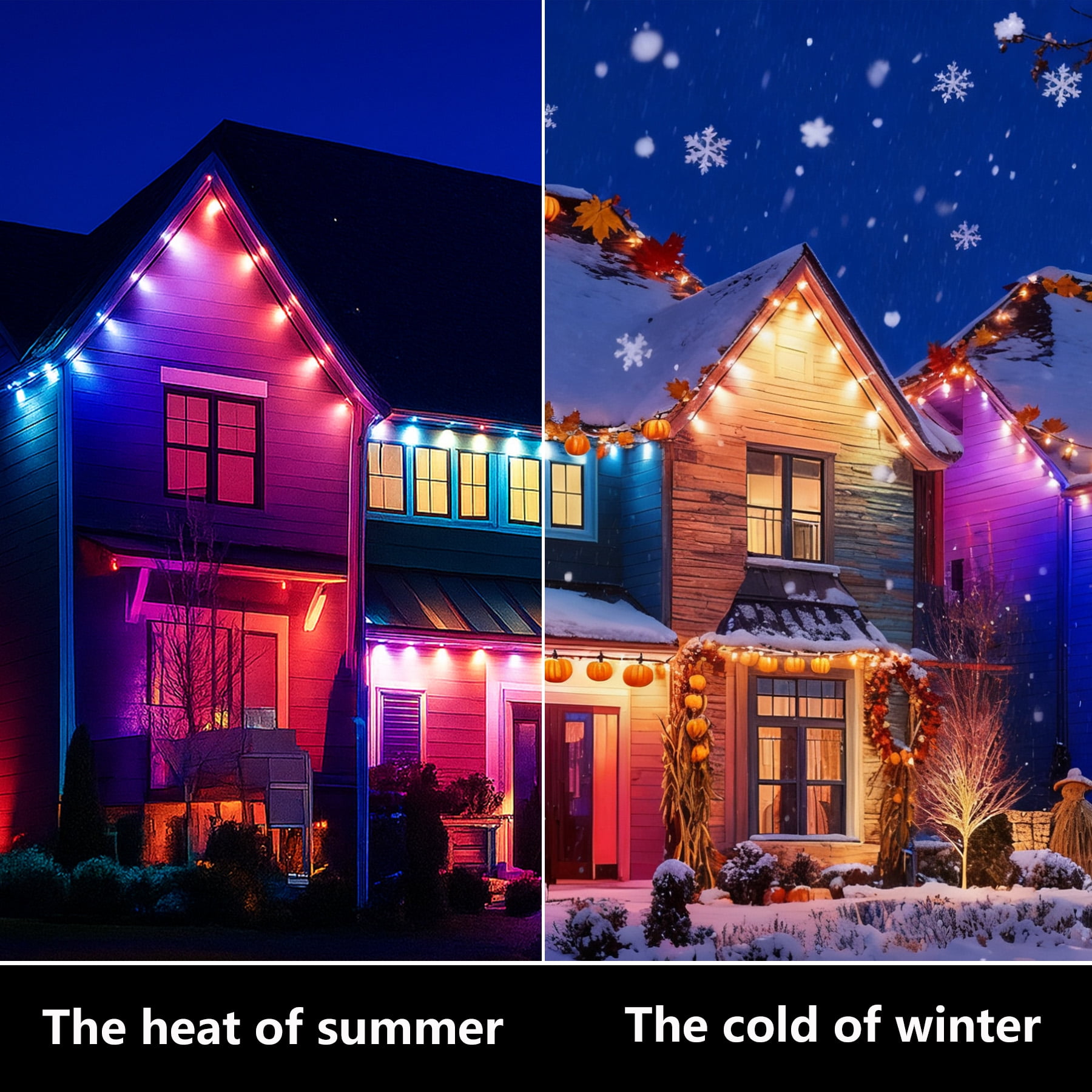 Natfurhome Outdoor 50 Ft Corded Electric Blinking Lights LED String Lights