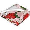 thumbnail image 3 of Strawberry Blanket Soft Fuzzy Throw Blanket - Plush, Warm Flannel Blanket for Bedroom, Living Room, Travel, Comfy Lightweight Anti-Pilling Couch Throw for Outdoor Use 50in×60in, 3 of 6