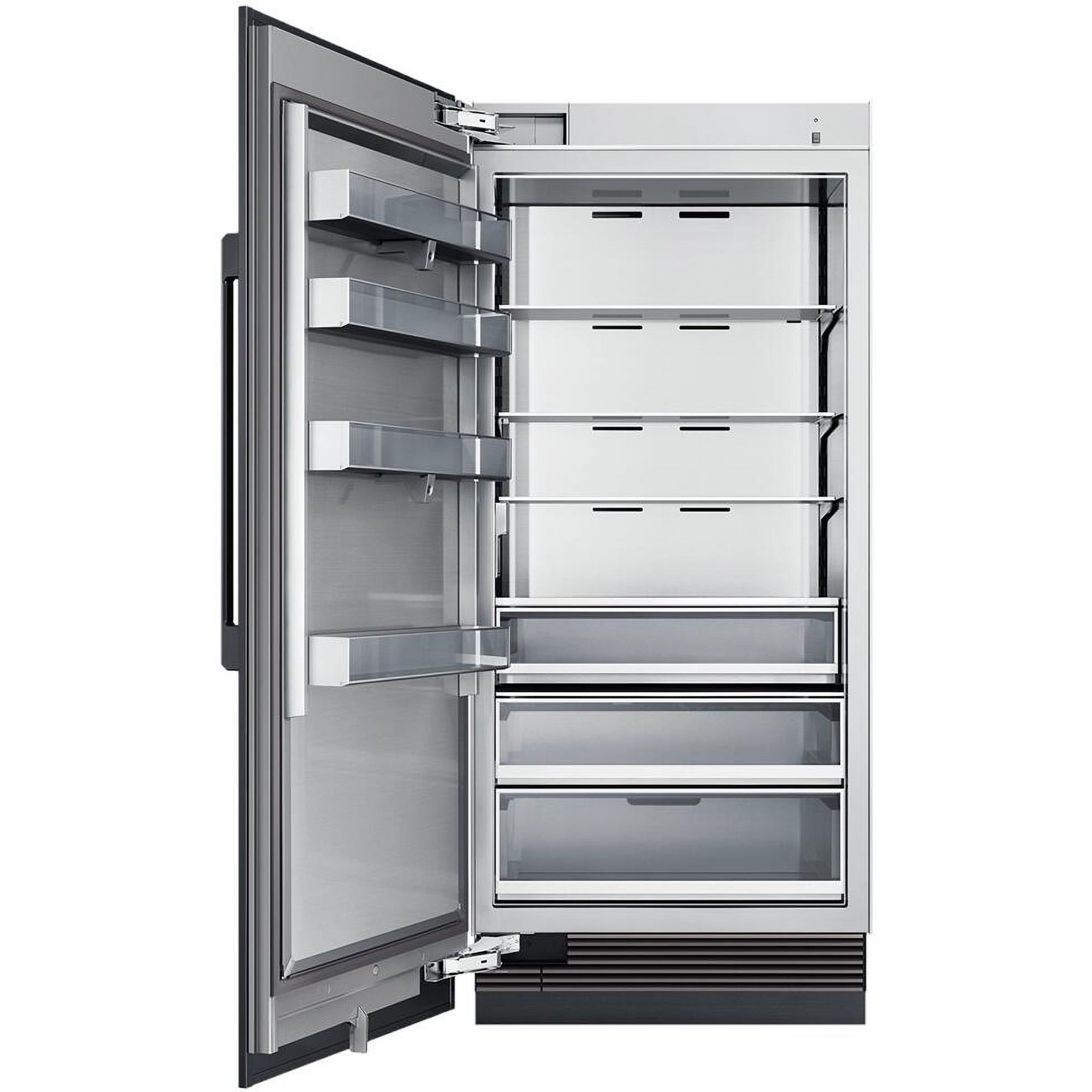 Dacor DRR36980LAP 36 inch Contemporary Series Column Refrigerator with 21.5 cu. ft. Capacity Side LED Lighting Precise Cooling Hidden touch control Push to open door Internal water dispenser Fresh zon