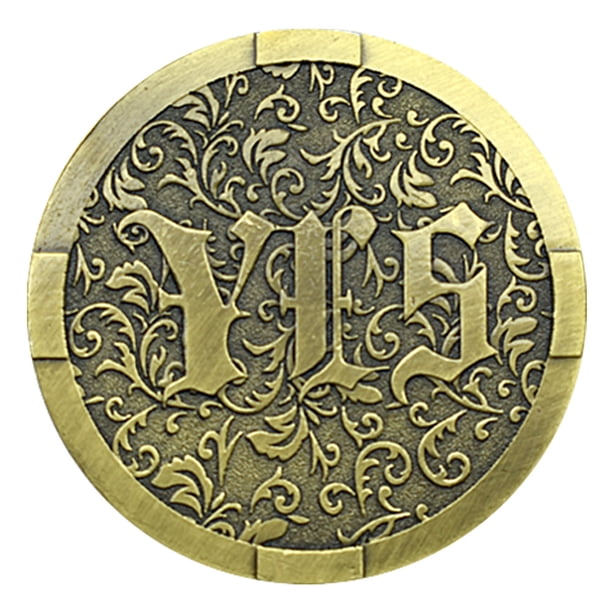 Moneda «Sí/no», estilo vintage, Lucky C, 35 g, 4 x 0,3 cm