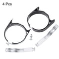thumbnail image 3 of Unique Bargains 4Pack 9' Rubber Cushion Strut Clamp Rigid Steel Pipe Clamp for Tube Pipe, 3 of 5