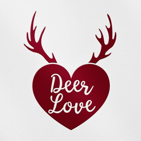 Transparent Decal Stickers Of Deer Love (Burgundy) Premium Waterproof Vinyl Decal Stickers For Laptop Phone Accessory Helmet Car Window Mug Tuber Cup Door Wall Decoration ANDVER1g10852RE