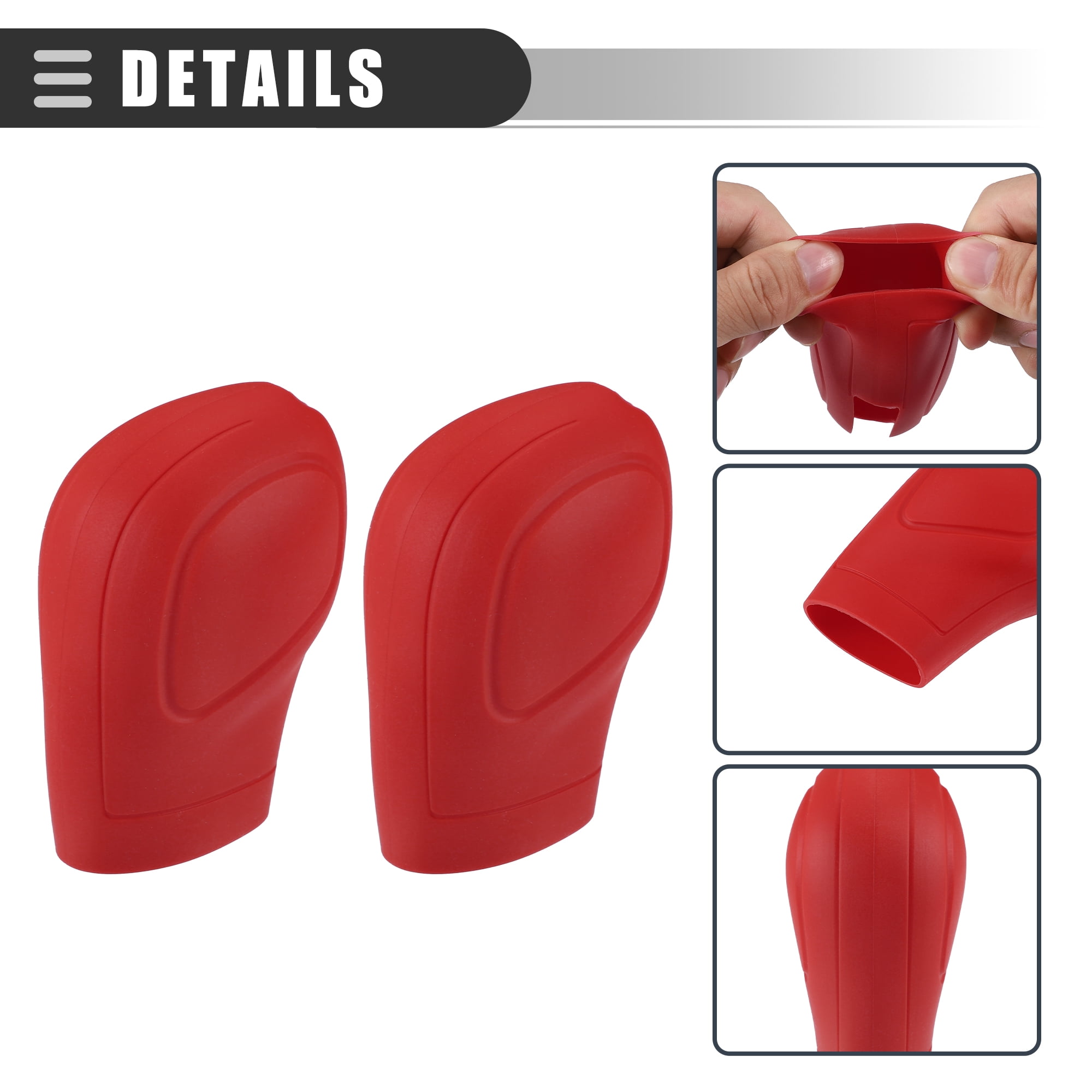 Unique Bargains Universal Car Gear Shift Cover Comfortable Handbrake Shifter Cover Red