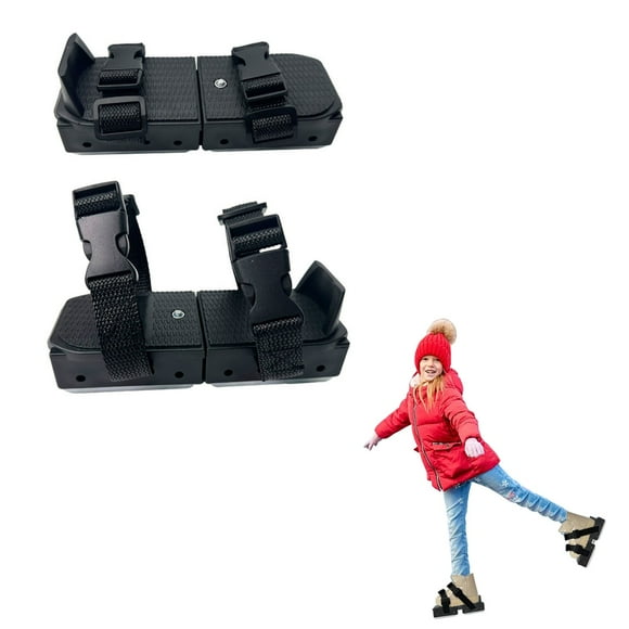 Winter Toddler Ice Skates,Adjustable Double Runner Ice Skates with Hook and Loop Fastener Straps,Double Blade Ice Skates for Kids Toddler Training Shoes Beginner