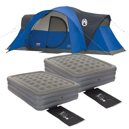 Coleman Montana 8 Person Tent & GuestRest 18 Airbed Queen (2 Pack)