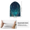 thumbnail image 2 of Lsque Celestial Stag Cosmic Glow Pattern Knitted Beanie, Unisex Winter Hat, Knit Hat Winter Beanies Thick Fisherman Beanies Cuffed Plain Skull Caps, 2 of 6