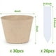thumbnail image 2 of Macetas de Turba, 30 Macetas de Inicio de Semillas de 3 Pulgadas, Maceta Redonda para Vivero, Macetas Biodegradables con 20 Etiquetas de Plantas Adicionales, 2 of 5