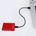 thumbnail image 2 of Unidad de estado sólido disco externo 1T 500G tarjeta de memoria exquisita superficie lisa a prueba de golpes dulce regalo aleación de aluminio Estaciones de acoplamiento para portátiles Rojo/2T, 2 of 5