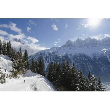 Brevant Ski Area, Aiguilles De Chamonix, Chamonix, Haute-Savoie, French Alps, France, Europe Print Wall Art By Christian
