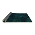 thumbnail image 2 of Ahgly Company Indoor Square Abstract Turquoise Blue Modern Area Rugs, 5' Square, 2 of 4