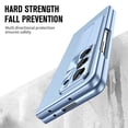 thumbnail image 4 of Allytechgroup Galaxy Z Fold 7 Case with Build in Screen Protector, PU Leather Slim Fit Kickstand Shockproof Luxury Bumper Phone Case Cover for Samsung Galaxy Z Fold 7 - Blue, 4 of 7