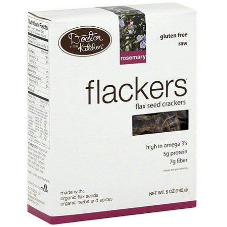 Flackers Rosemary Flax Seed Crackers, 5 oz (Pack of 12)