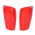 thumbnail image 1 of Espinilleras de fútbol de tamaño pequeño, espinilleras compactas y cómodas para niños y adolescentes, color rojo, 1 of 5