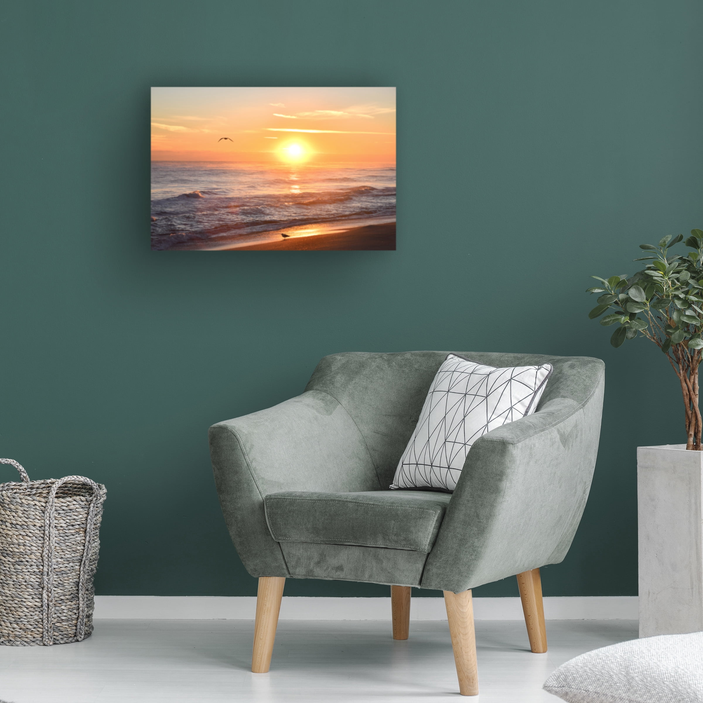Robert Michaud 'Sunrise Playalinda Beach 2' Canvas Art