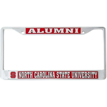 NC State Wolfpack Chrome License Plate Frame