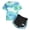 Light Green, variant on felwors Girls Summer Outfits 2Pcs Kids Clothes Girls Tie Knot Front Tops T-Shirts and Casual Short Sets 4-7Y (6-7 Years,Purple)