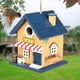 thumbnail image 4 of Casa y Comedero para Pájaros 2 en 1 Cafe Blue-Bird, 2 Opciones de Tamaño de Entrada para Pájaros Azules, Gorriones y Pinzones, 4 of 5