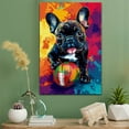 thumbnail image 3 of French Bulldog Dog American Football Poster – Funny French Bulldog Dog Playing American Football Canvas Wall Art for Sports Lovers, Pet Lovers, Home Decor, 3 of 5