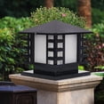 thumbnail image 3 of Japanese Retro Style Garden Lamp Outdoor Column Headlights Landscape Lights LED, 3 of 25