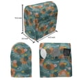 thumbnail image 4 of Tropical Stand Mixer Cover, Flowers Abstract Motifs Monstera in Colorful Arrangement Print, Kitchen Appliance Organizer Bag Cover with Pockets, 5 Quarts, Teal Marigold, by Ambesonne, 4 of 4