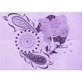 thumbnail image 1 of Ahgly Company Machine Washable Indoor Rectangle Transitional Purple Area Rugs, 5' x 7', 1 of 7